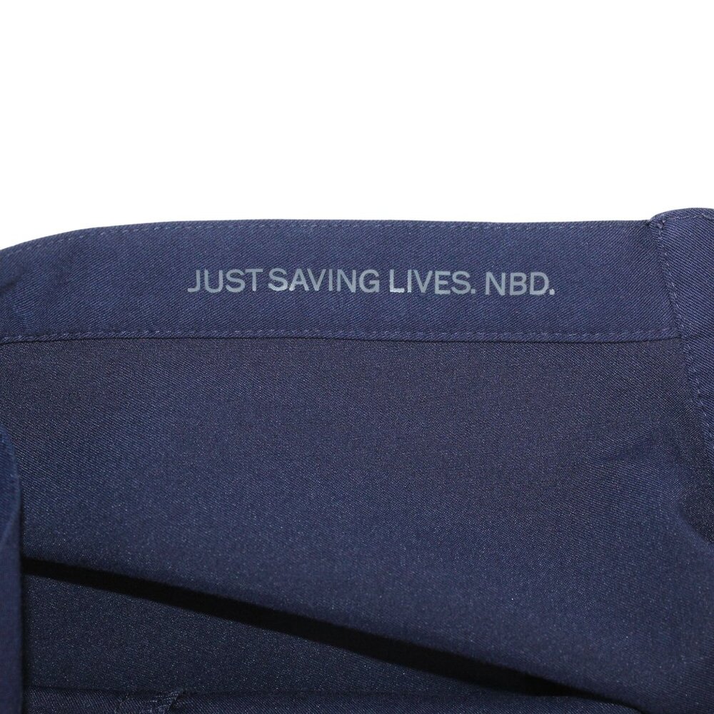Figs XL Rafaela Navy Blue Sleeveless Scrub Top Vest Medical Nurse Vet EMS - Picture 10 of 10